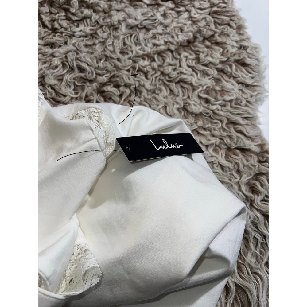 Lulus women’s New white halter reach out my hand skater dress - Picture 11 of 15